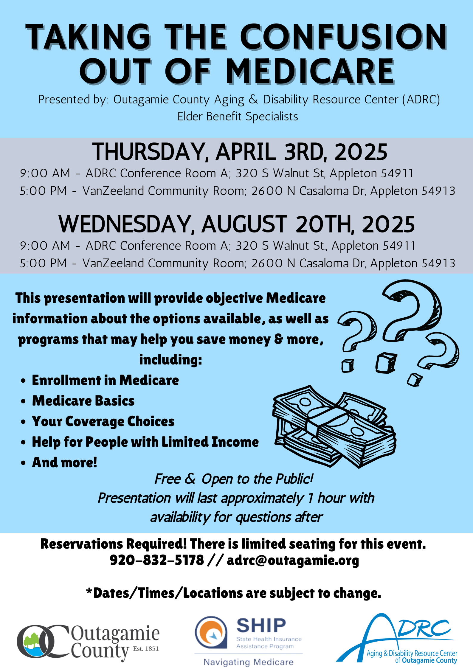 Please find empty page for this - Taking the Confusion Out of Medicare (Poster)