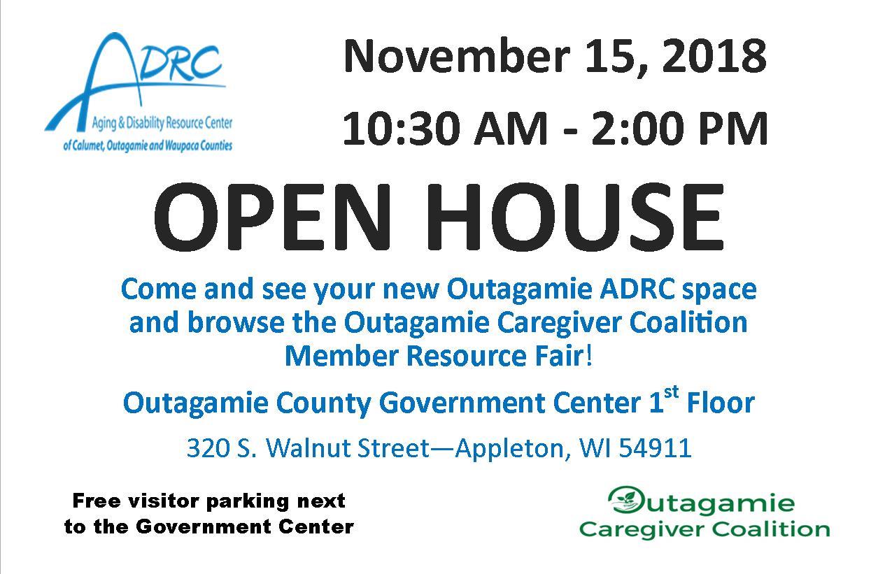 ADRC Open House - Resource Fair - Nov 15 2018