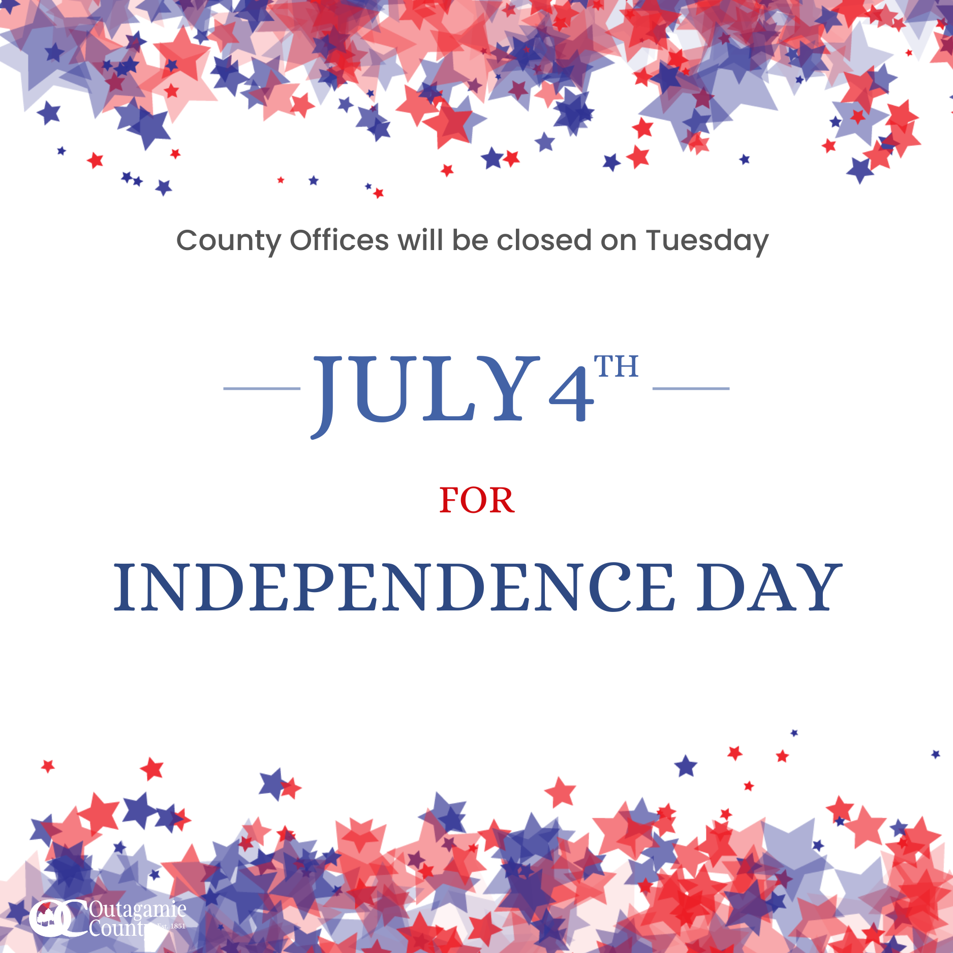 4th of July Closure (social media)